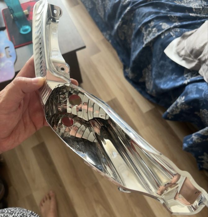 Piese far dreapta Citroën DS4 2011–2015 AL – reflector, ramă cromată, motoraș reglaj și mufe