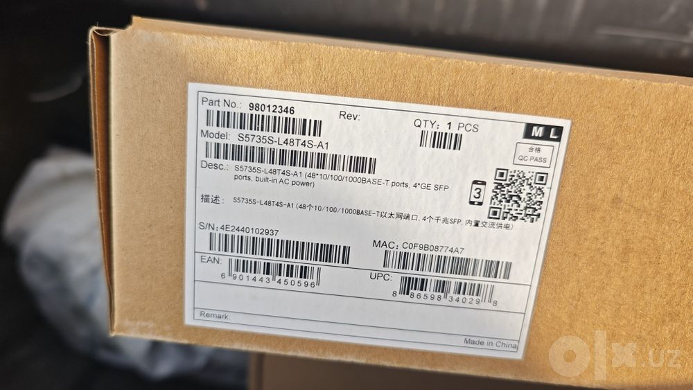 Huawei S5735S-L48T4S-A1 — 48 portli Gigabit PoE Switch
Huawei S5735S-L