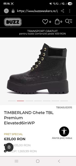 Ghete dama Timberland