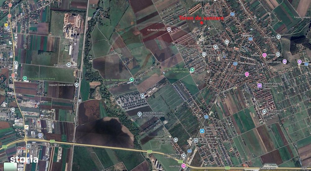 Teren Sanpetru, str Armoniei, 539mp, cu proiect casa si avize in lucru