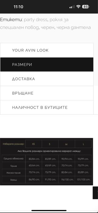 Avin Черна рокля Avin Авин