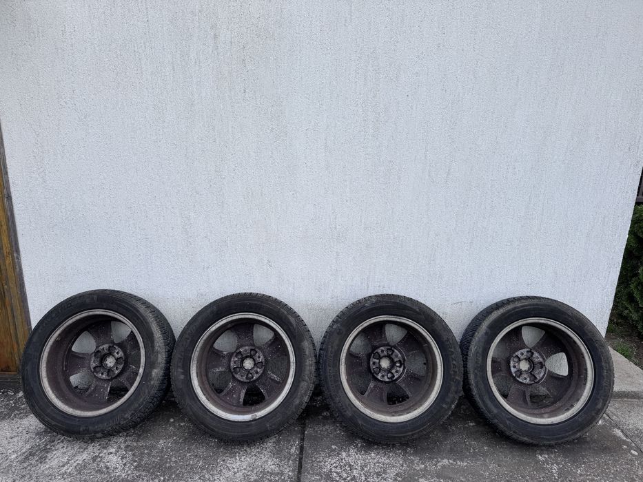 Set jante aliaj roti complete R16 cu anvelope all season 205 55 R16 Kia Ceed Hyundai i30 5X114,3