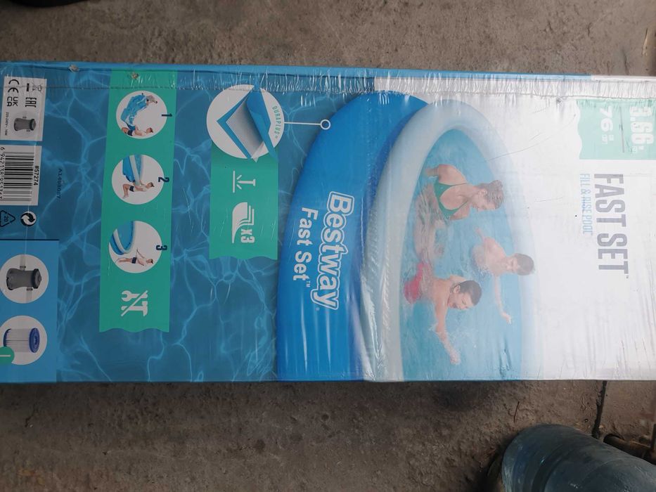 Бассейн Bestway 3.66м-76см в упаковке распродажа
