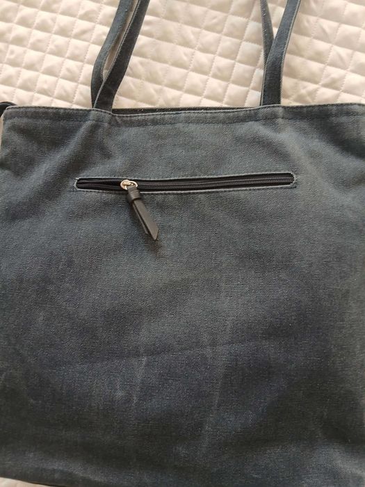Дамска  тип Tote – Tom Tailor Denim (синя, на райета)