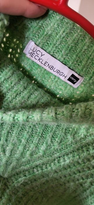 Pulover dama foarte gros, verde