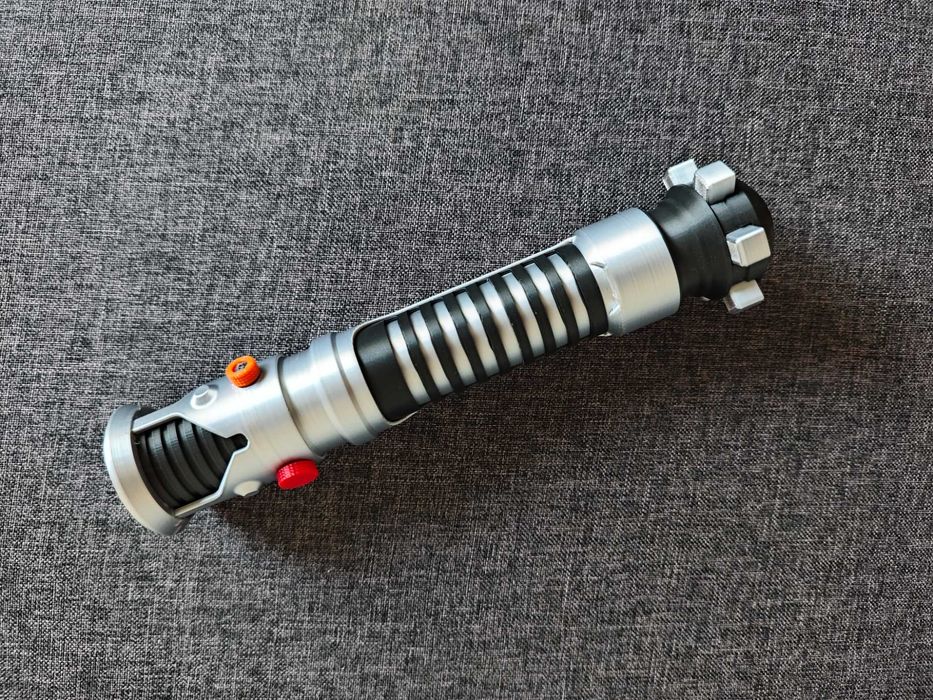 Светещ в тъмното Светлинен меч на Obi Wan Kenobi Lightsaber StarWars