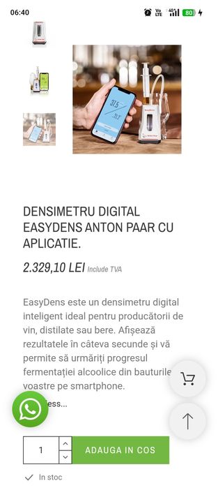 Refractometru și densimetru . Noi in cutie