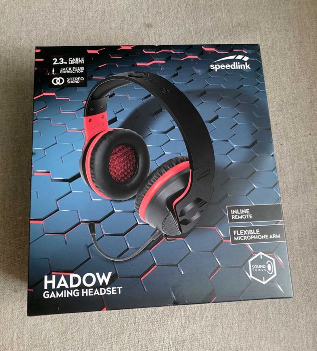 Casti gaming SpeedLink HADOW, PC,PS5 XBOX Negru-Rosu - sigilate
