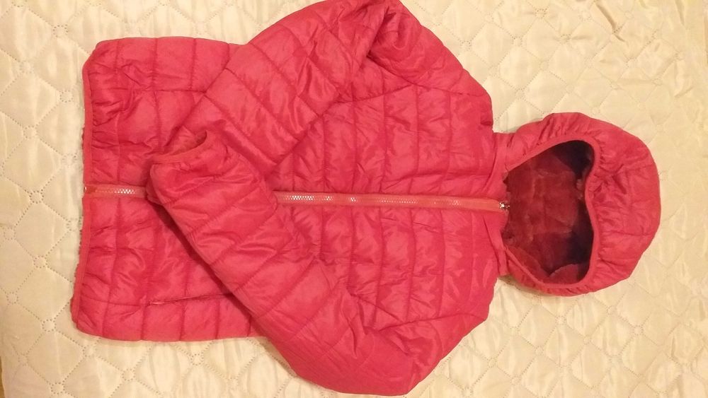 Ново червено яке с две лица, S размер