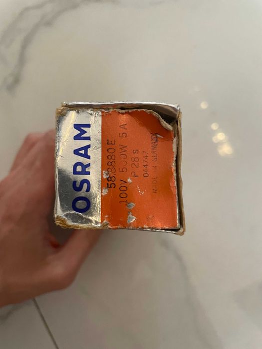 Philips Lampa Bec BMW far proiector P28s, 100V 1000W 500W Sylvania