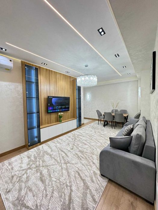 Дизайнерская 3-комнатная 74 м² с мебелью и техникой`