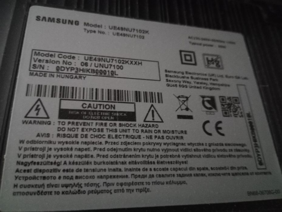 TV Samsung pentru piese