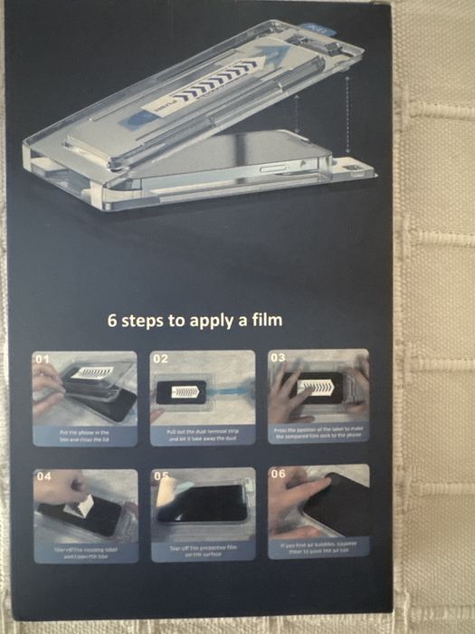 Lot 25 kit-uri cu folii protectie ecran iphone 16 pro max