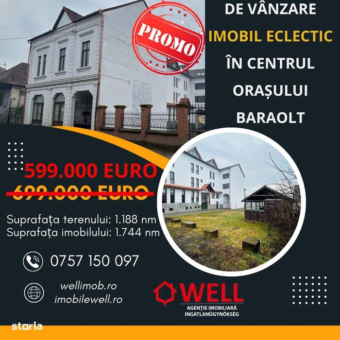 De vânzare complex de clădiri în Baraolt