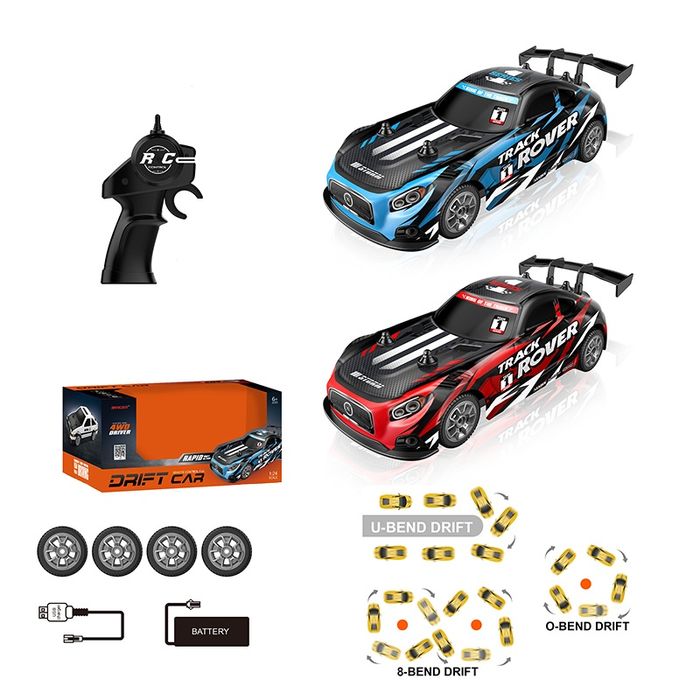 Радиоуправляема кола за дрифт - извършва 3 вида завои-светлинни ефекти