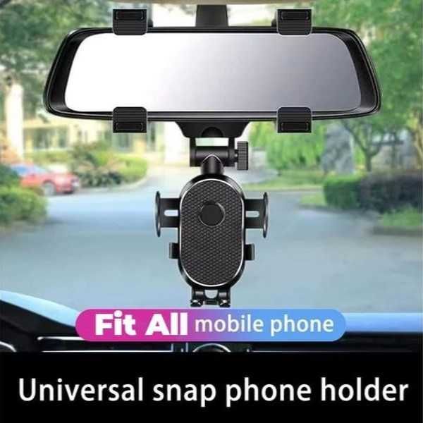 Стойка за телефон Automat, За огледало, Въртяща, Регулируема