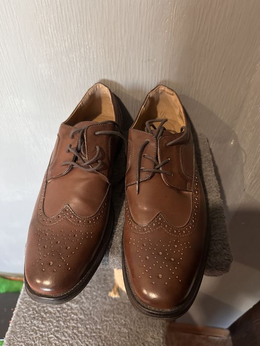 Мужские кожаные броги