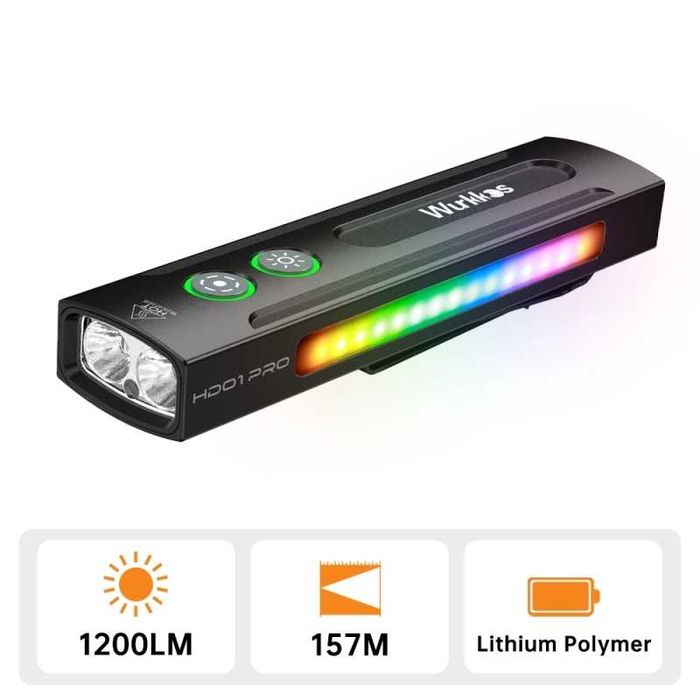 Wurkkos HD01 PRO – incarcare  USB Type-C -Multifunctional