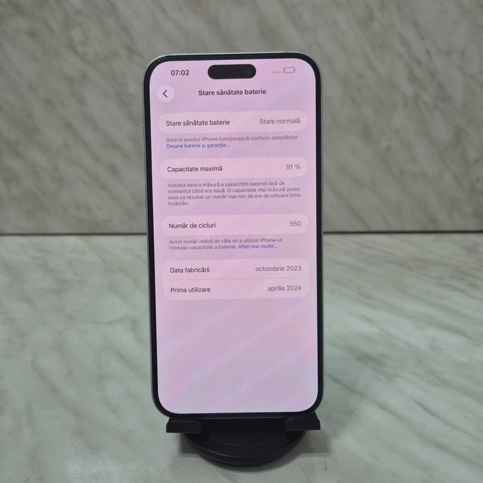 Telefon Apple iPhone 15 Plus Blue 128GB 91% bat Zeus Amanet Rahova 35181