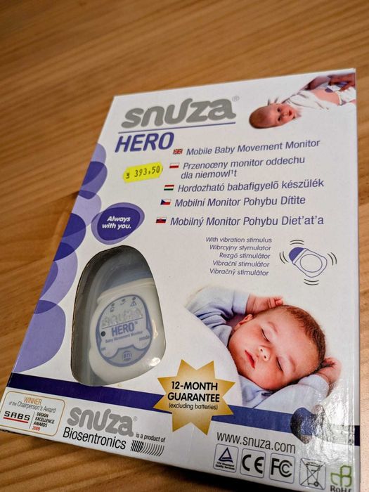 Snuza Hero - Detector mobil de respiratie pentru bebelusi