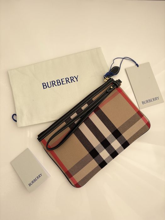 Burberry Vintage Check Clutch / Pouch – nouă cu etichetă + săculeț