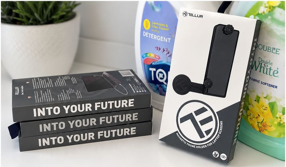 Suport Magnetic Telefon pentru Laptop Tellur TF – Extensie Ecran, Multitasking, Nou