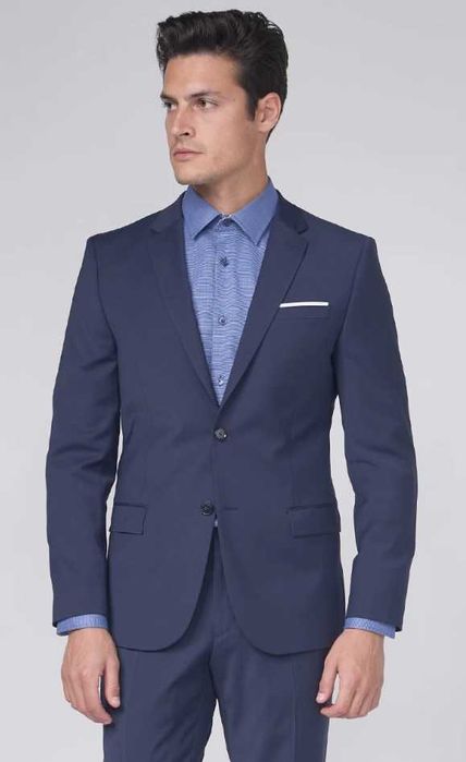 Sacou blazer slim 48 M premium Daniel Hechter lana super 110's navy