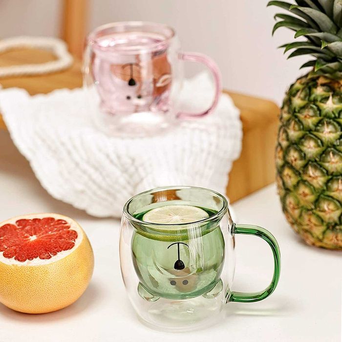 Set 2 cani, Ursulet, Perete dublu, 250ml,emag plasati o comanda, 66Lei