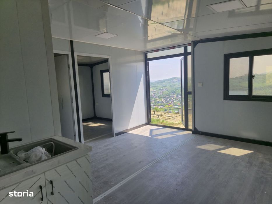 Casă modulară nouă în Tomești Dealul Crucii, 36 mp utili, teren 450 mp
