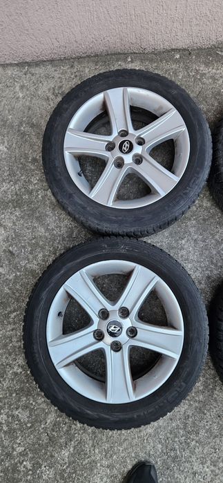 5/114.3/16 hyundai  джанти алуминиеви с летни гуми