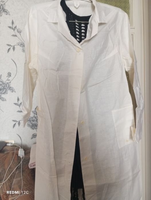 Халат белый.Размер 48-50