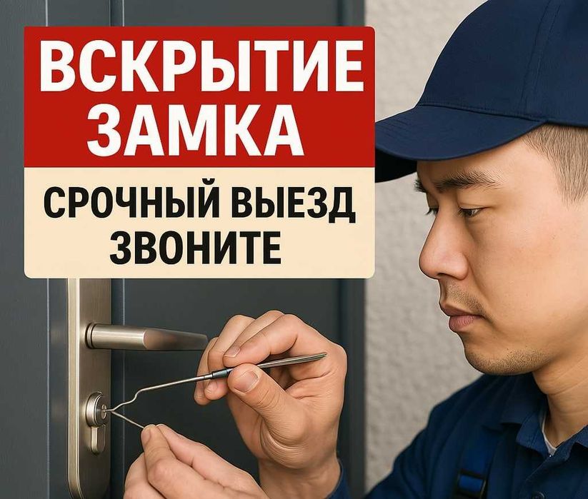 Аварийное вскрытие замков Алматы замена ремонт окон и дверей замка зам