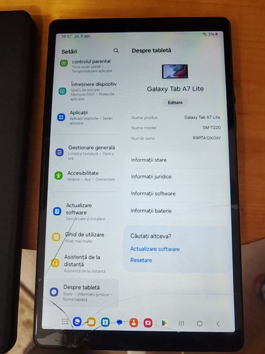 Vand tableta Samsung