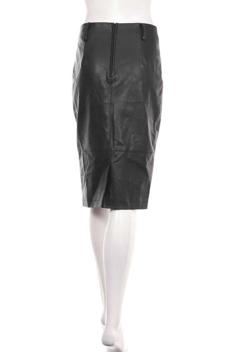 Нова дълга черна кожена пола тип "молив" "Orsay"/ "Орсей", размер S