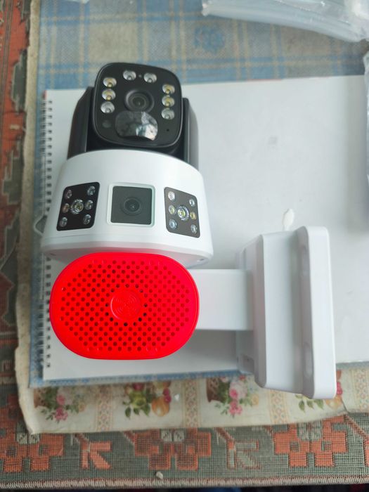 Camera supraveghere IP 4G sau wifi dubla cu panou solar