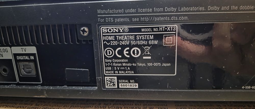 Sony Soundbase HT-XT 3