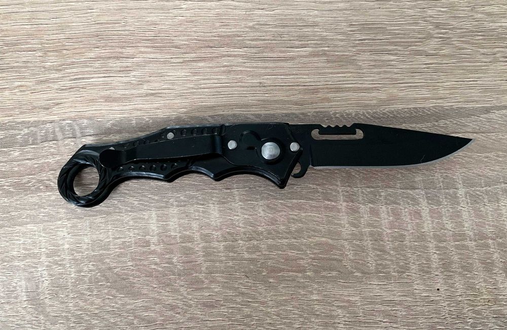 Briceag negru 16 cm automat M10 Dalimag - drumetii - colectie