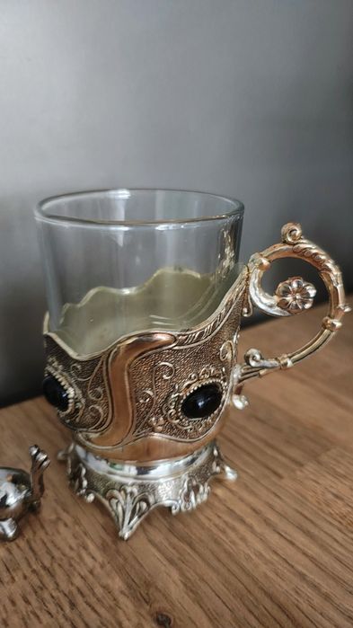 Cana placată argint unicorn placat