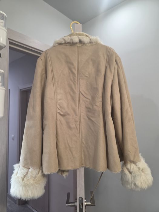 Дамско палто кожа