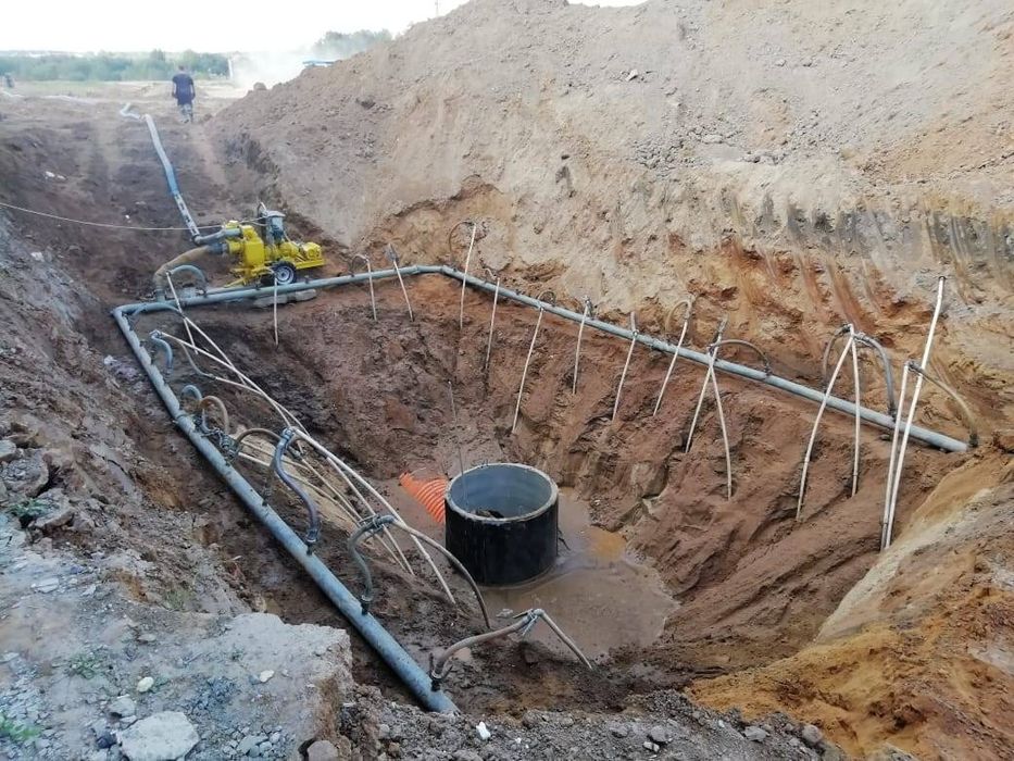 Водопонижения грунтов,скважина,свайные фундаменты под ключ.