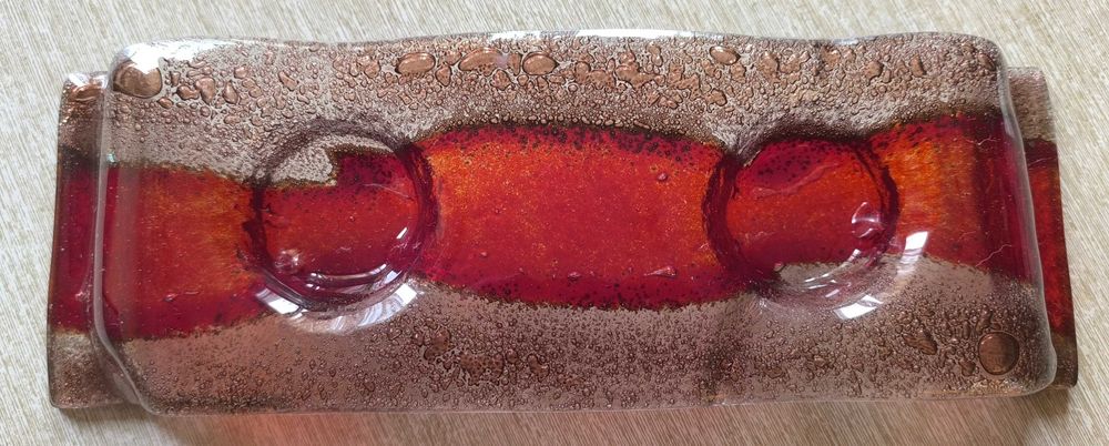 Стъклен свещник за две свещи