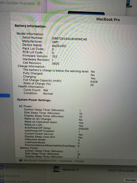 MacBook Pro 15” 2017 – i7 / 16GB RAM / SSD 512GB – Retina