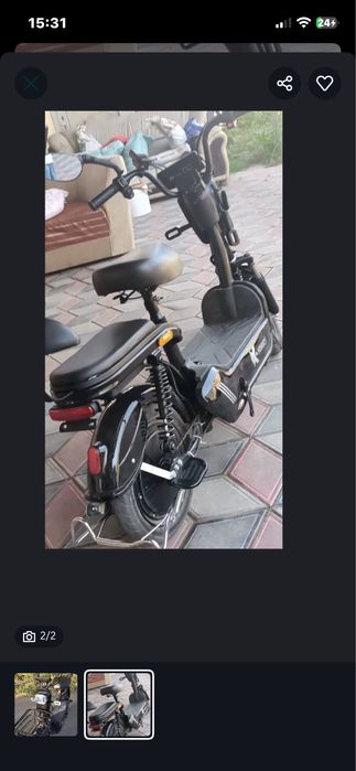 Элеутро велосипед со сьемным акуммулятором