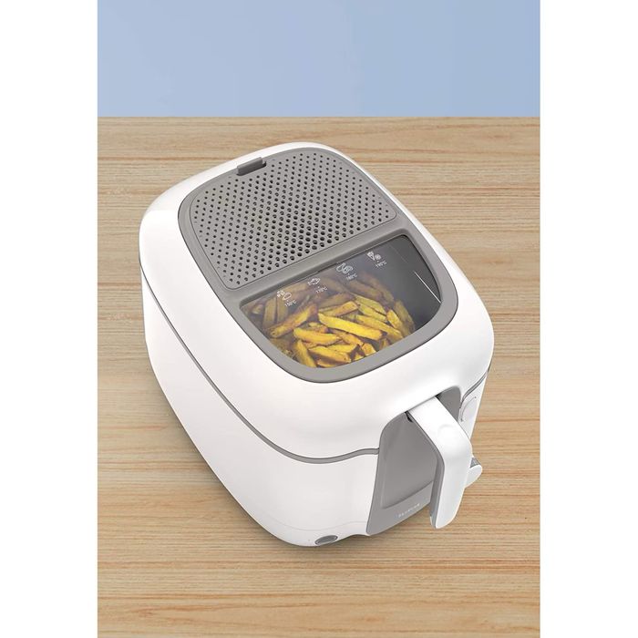 Фритюрник Tefal Super Uno Access FR3100, 1800W, 1,5 кг, регулируем термостат, Бял/Сив