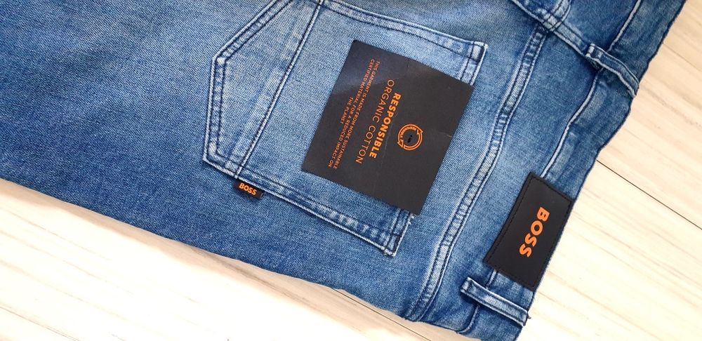 Hugo Boss Candiani Slim Fit 36 НОВО ОРИГИНАЛ Мъжки Къси Дънкови Панталони