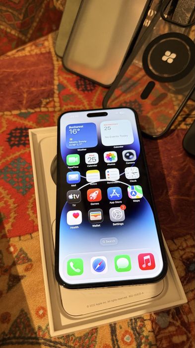 iPhone 14 Pro Max space black, 256 Gb,Esim,sanatate baterie 100%