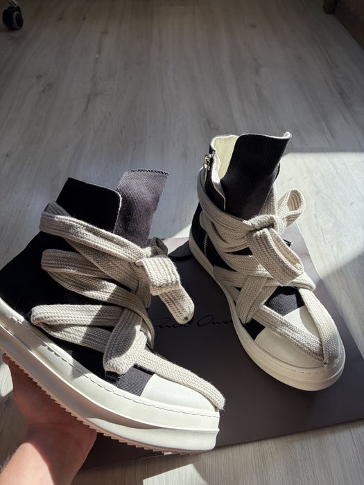 Rick Owens ramones hexagram jumbo laces