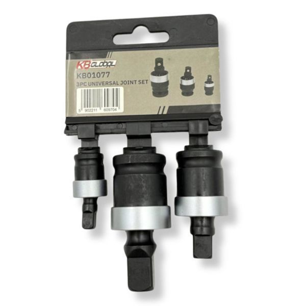 Комплект ударни адаптери с карданна връзка 3 бр. 1/4" 3/8" 1/2"