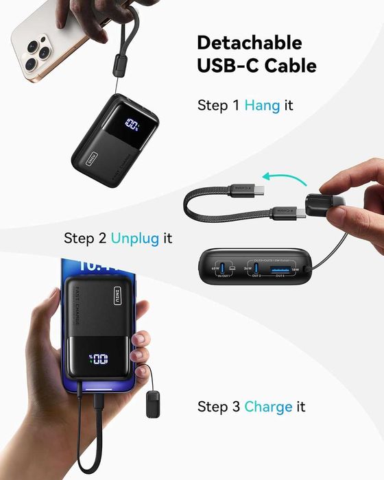 Самое маленькое на рынке зарядное устройство INIU 20000mAh 65W