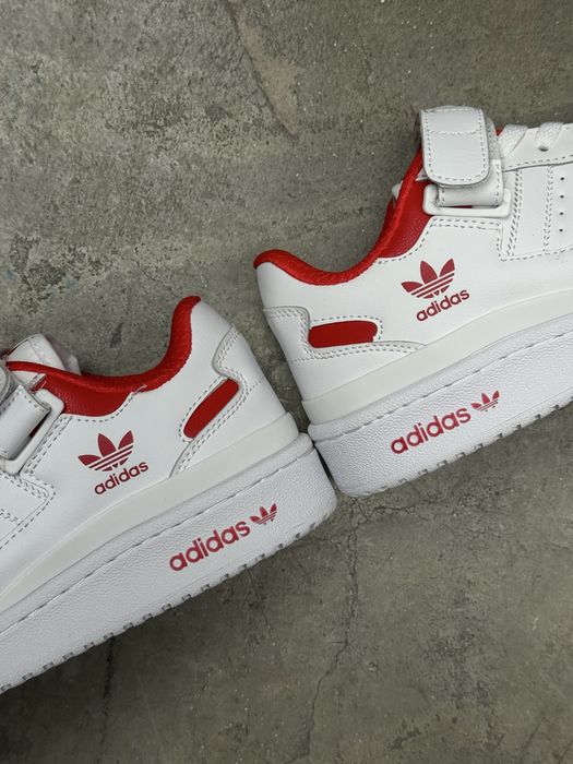 Кроссовки Adidas Forum Low ‘Cloud White Red